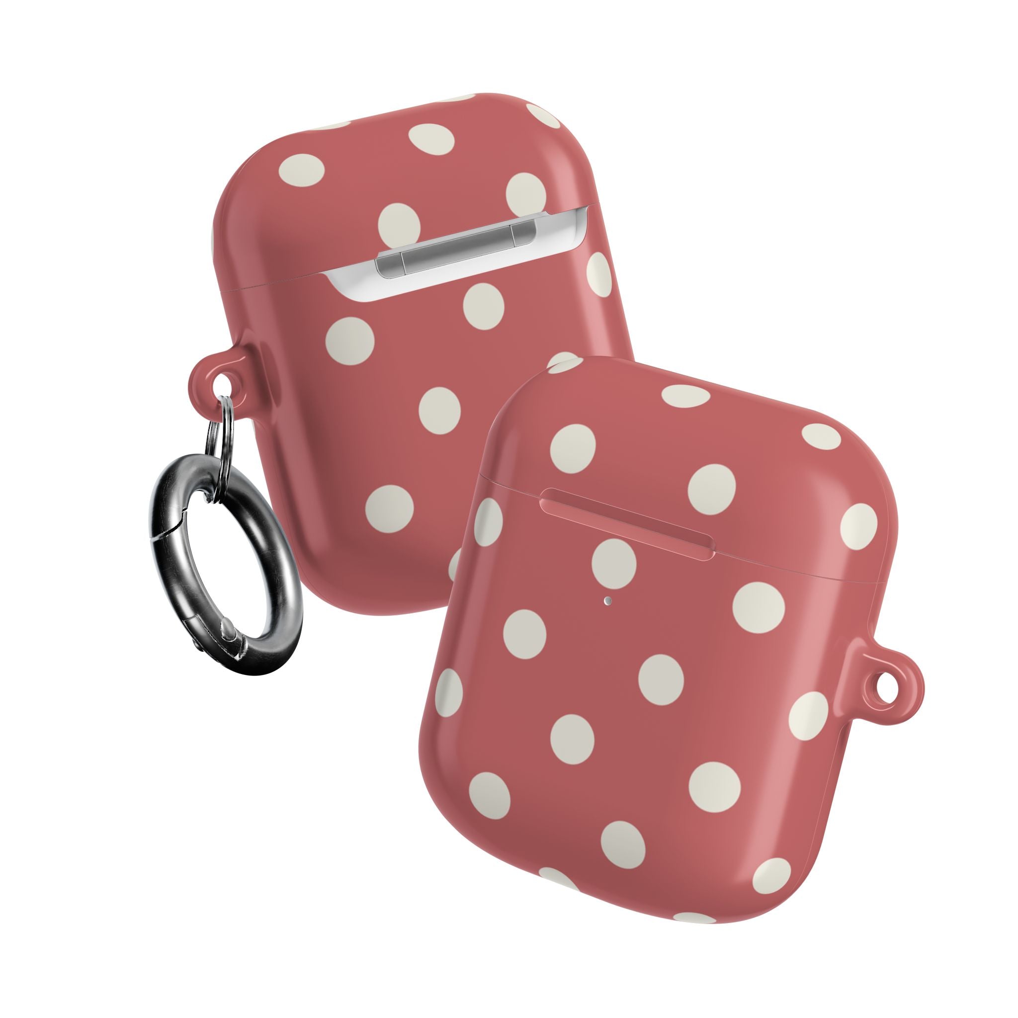 Polka Dots Rosewood Dust AirPods Case Gen 1-4 and Pro Gen 1-2