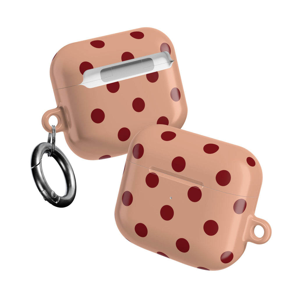 Polka Dots Blush Clay AirPods Case Gen 1-4 and Pro Gen 1-2