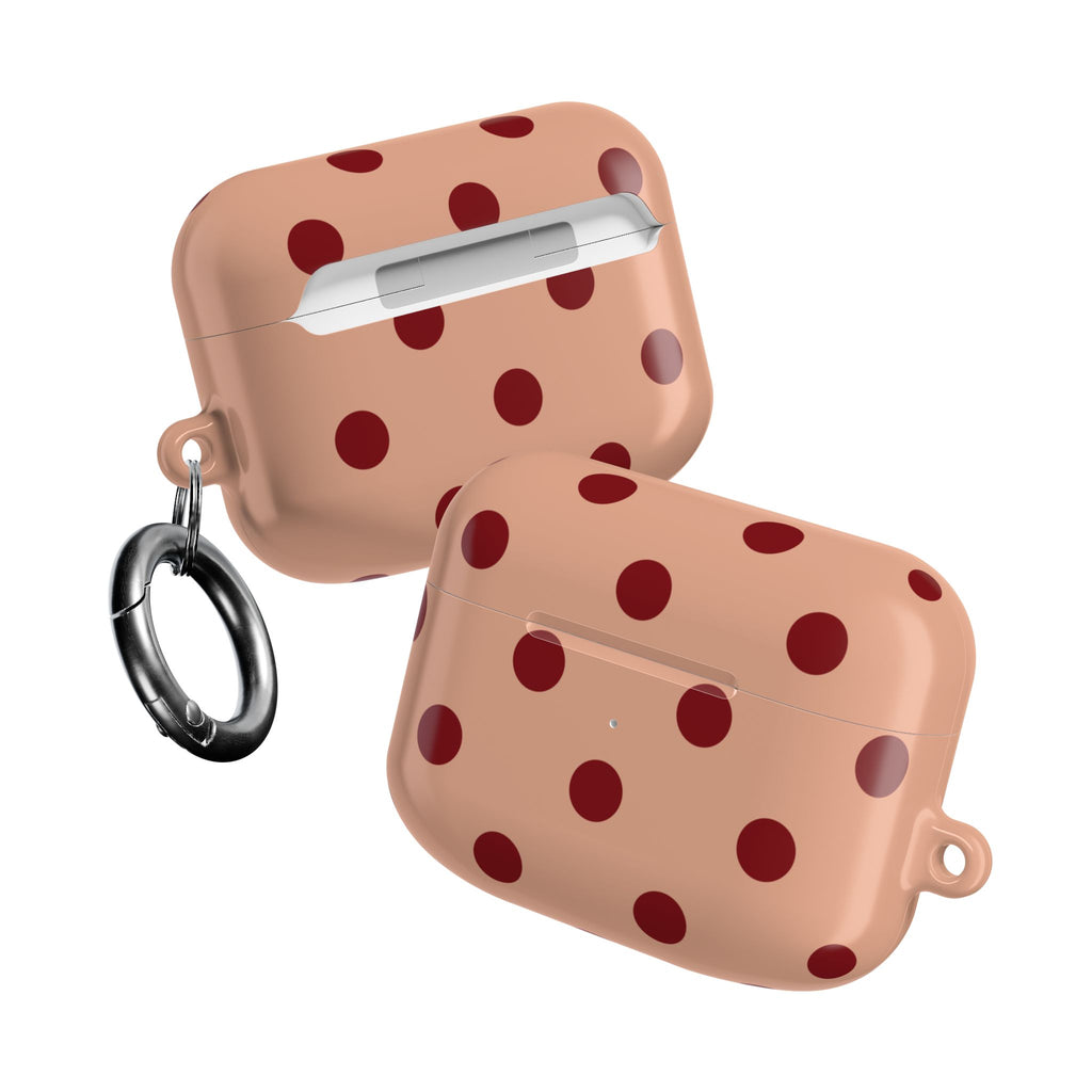 Polka Dots Blush Clay AirPods Case Gen 1-4 and Pro Gen 1-2