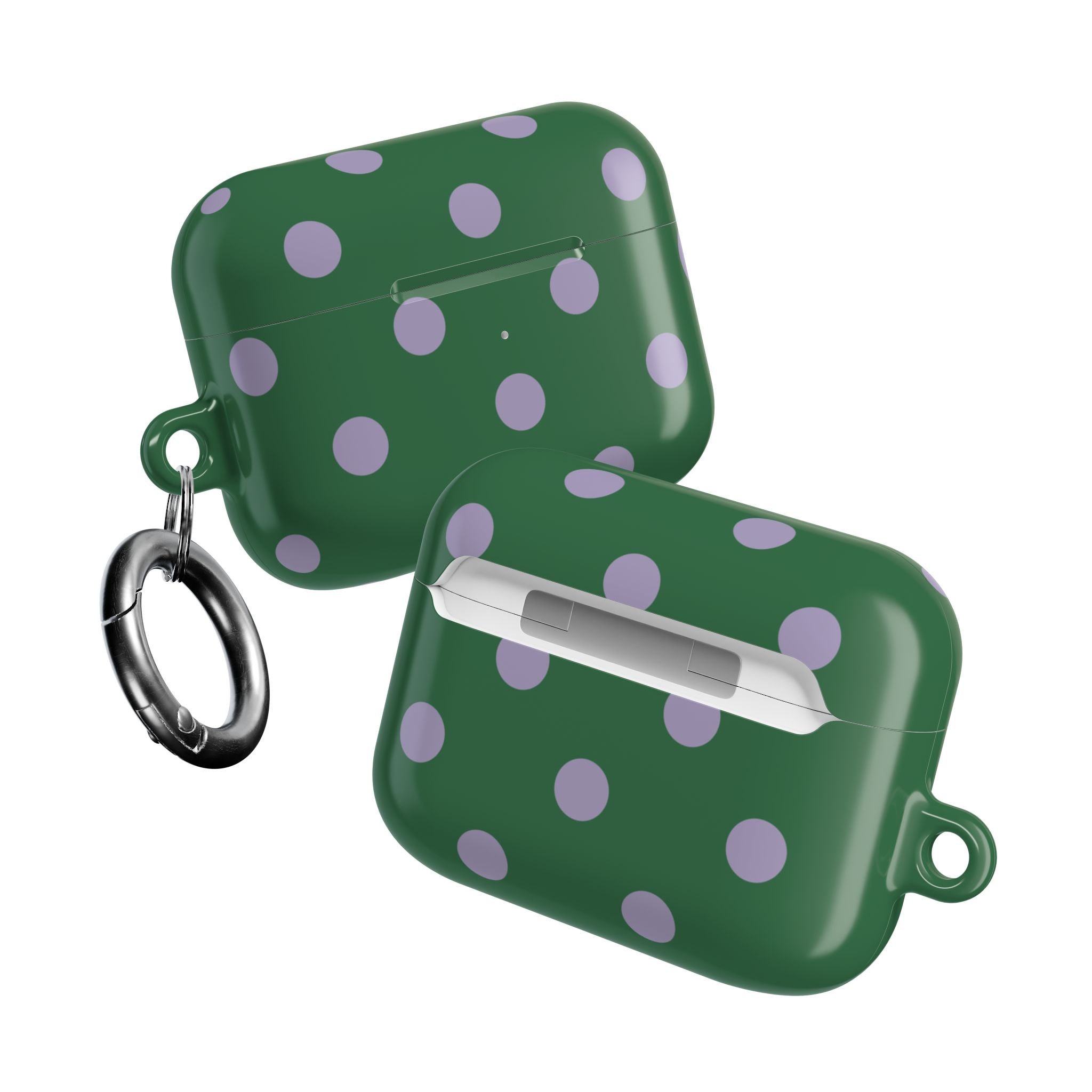 Polka Dots Eucalyptus Pop AirPods Case Gen 1-4 and Pro Gen 1-2