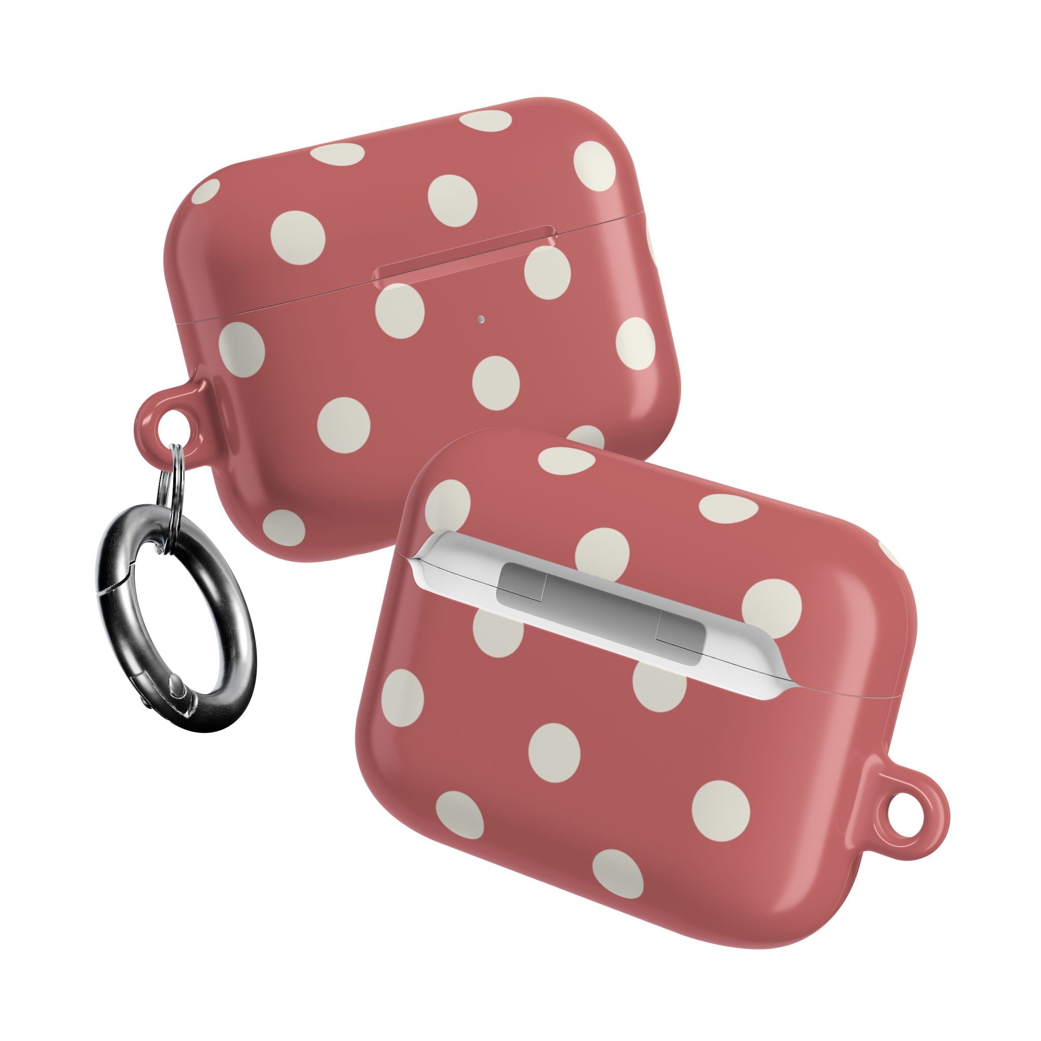 Polka Dots Rosewood Dust AirPods Case Gen 1-4 and Pro Gen 1-2