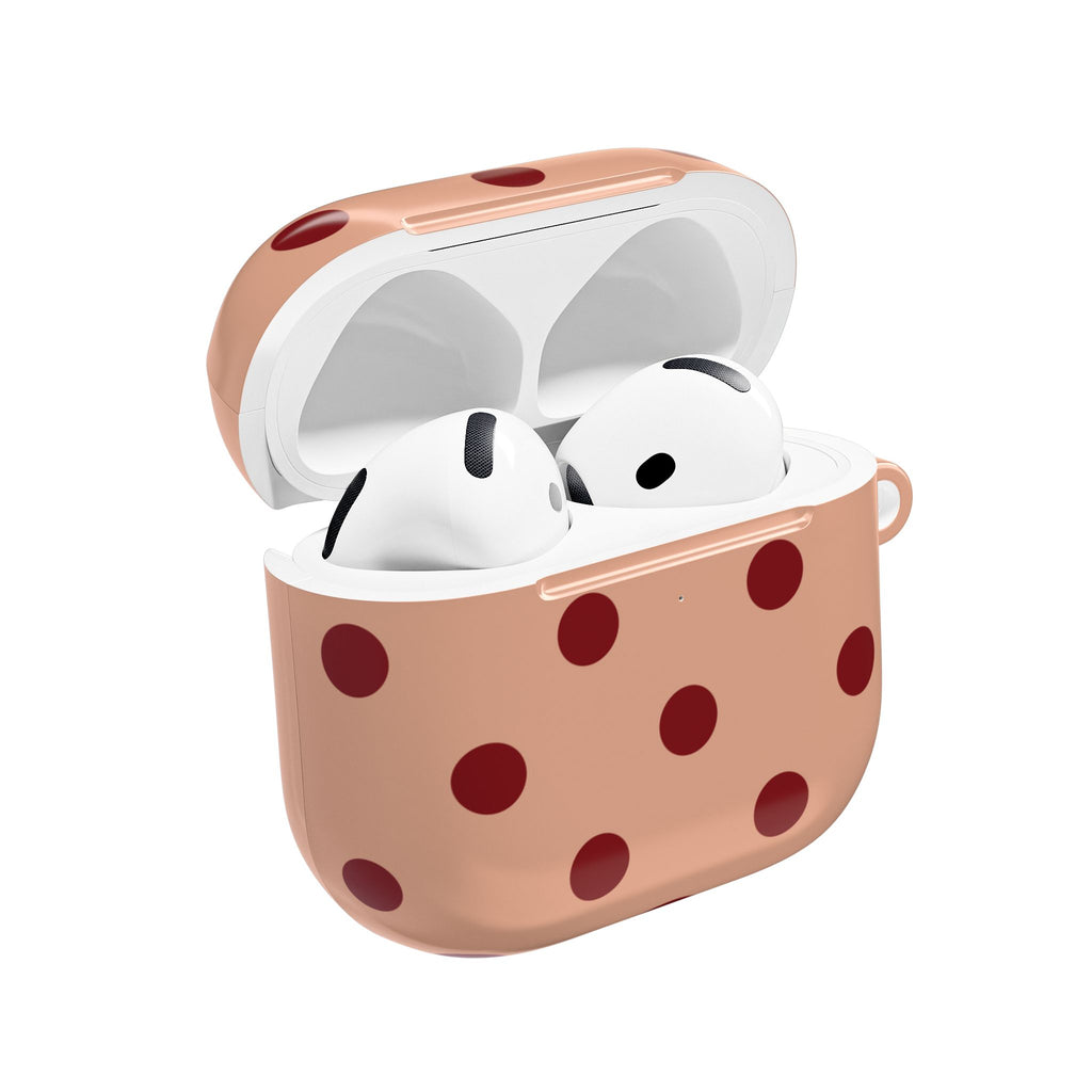 Polka Dots Blush Clay AirPods Case Gen 1-4 and Pro Gen 1-2