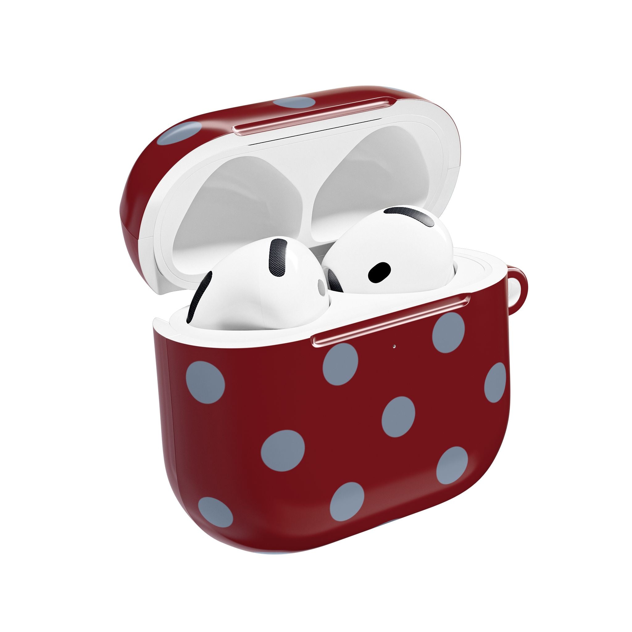 Polka Dots Burgundy Reserve AirPods Case Gen 1-4 and Pro Gen 1-2