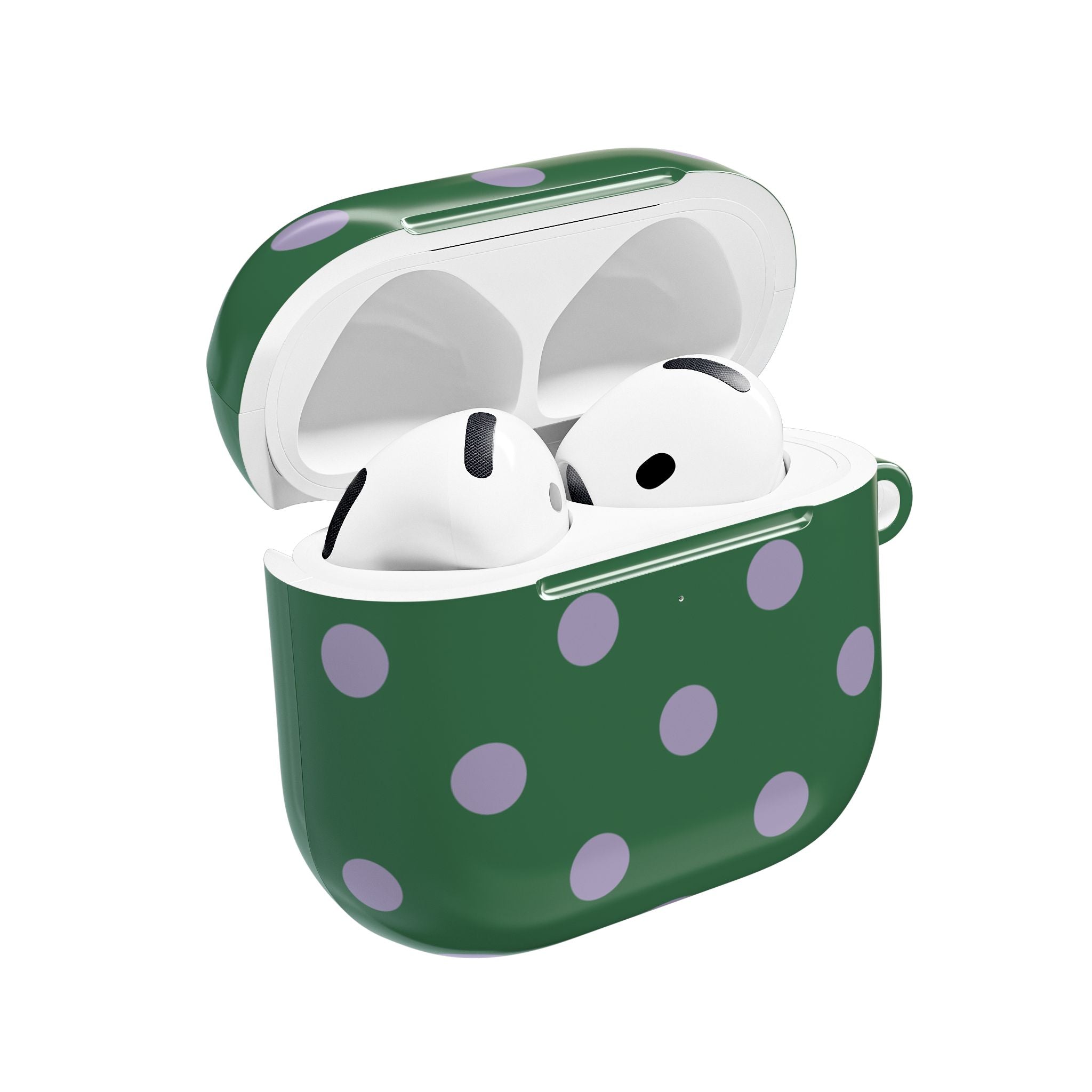 Polka Dots Eucalyptus Pop AirPods Case Gen 1-4 and Pro Gen 1-2
