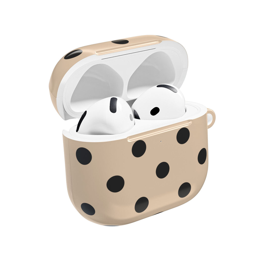 Polka Dots Nude Sandstone AirPods Case Gen 1-4 and Pro Gen 1-2